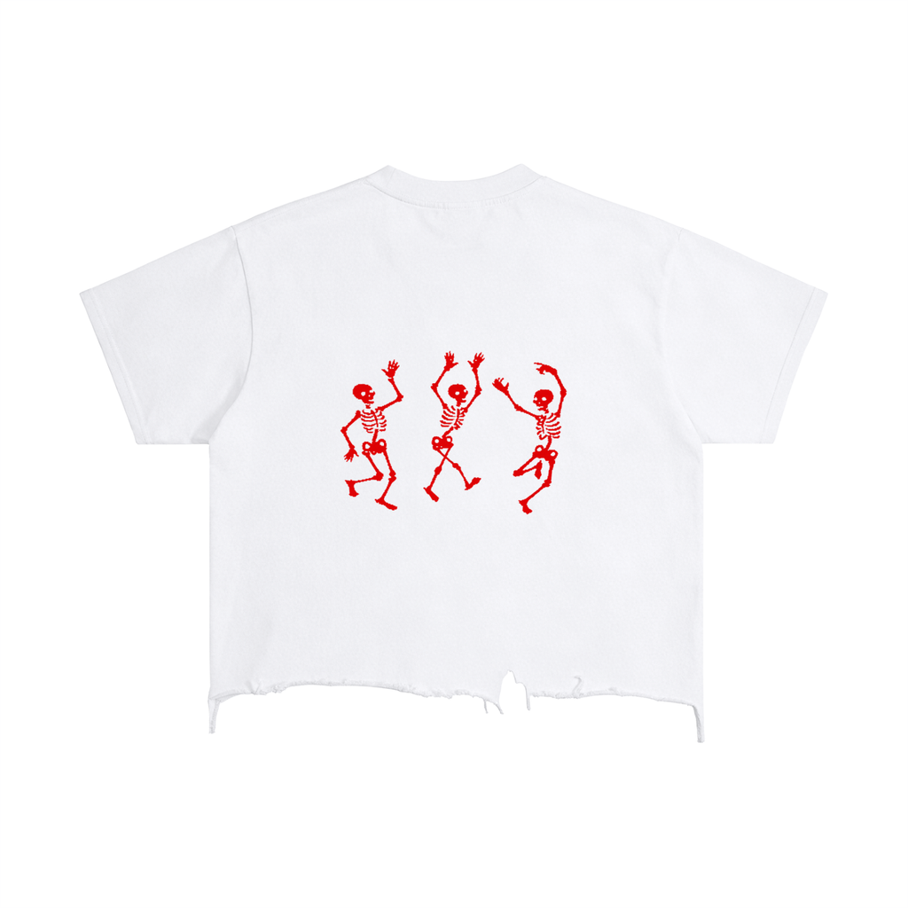 Vintage Wash Boxy Distressed Hem T-Shirt