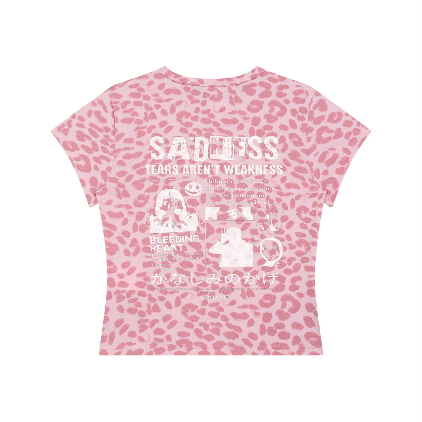 Women’s Leopard Print Crop T-Shirt