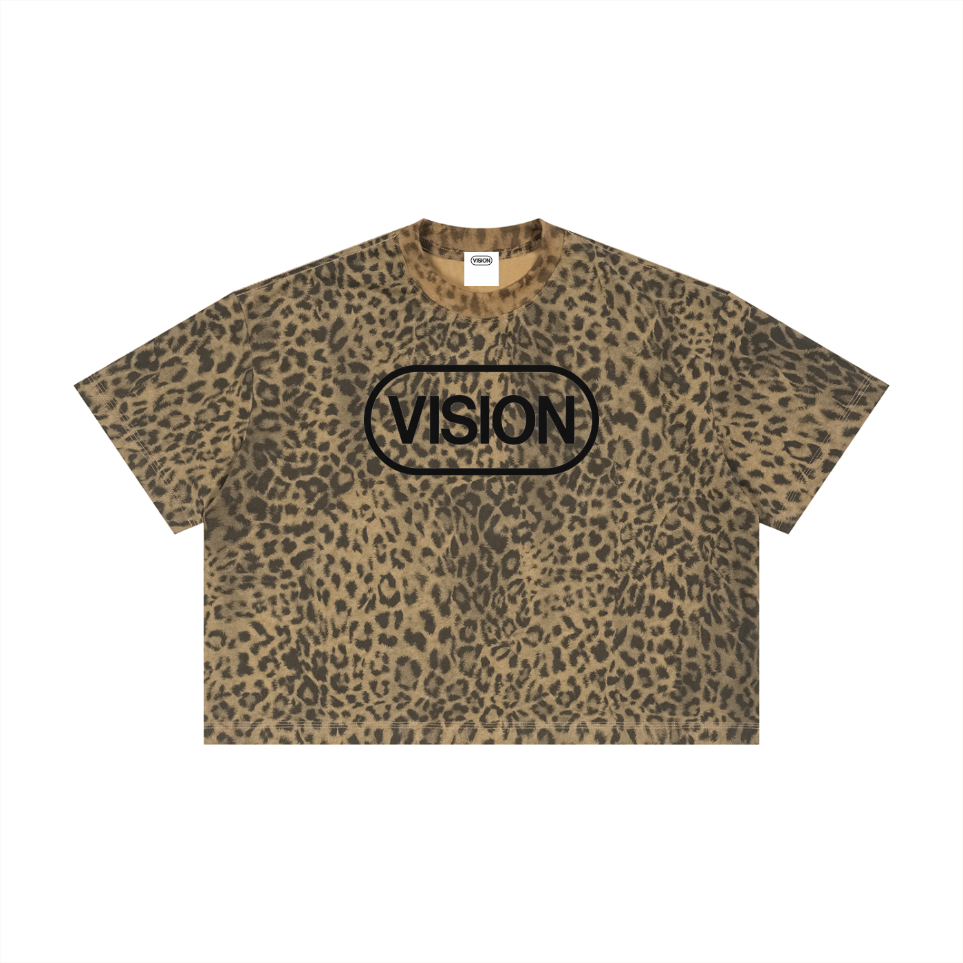 Unisex Leopard Print Boxy T-Shirt