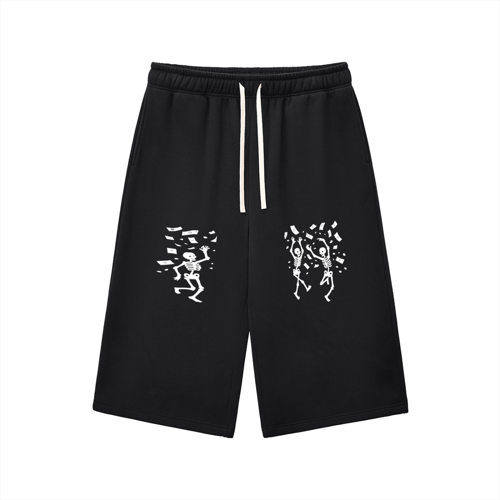 Relaxed Drawstring Three-quarter Sweatpants