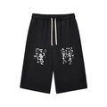 Relaxed Drawstring Three-quarter Sweatpants