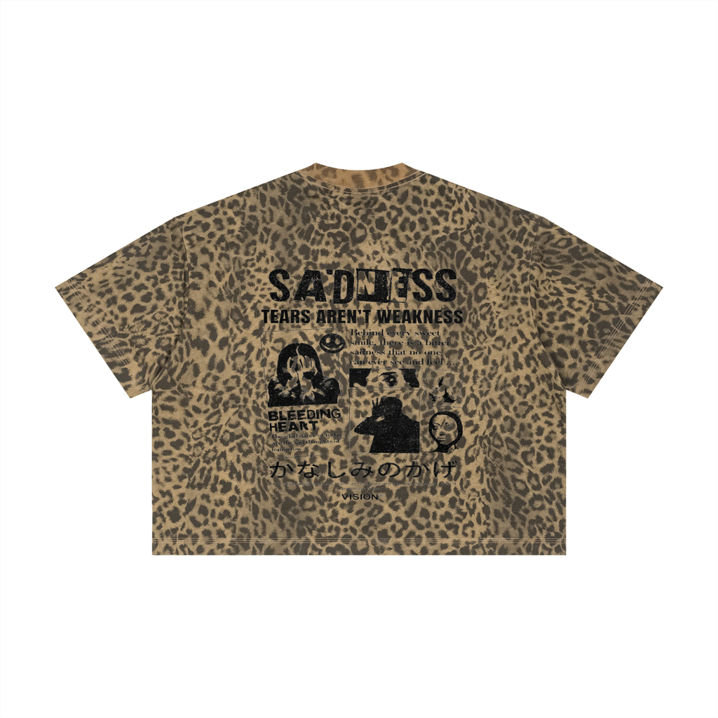 Unisex Leopard Print Boxy T-Shirt