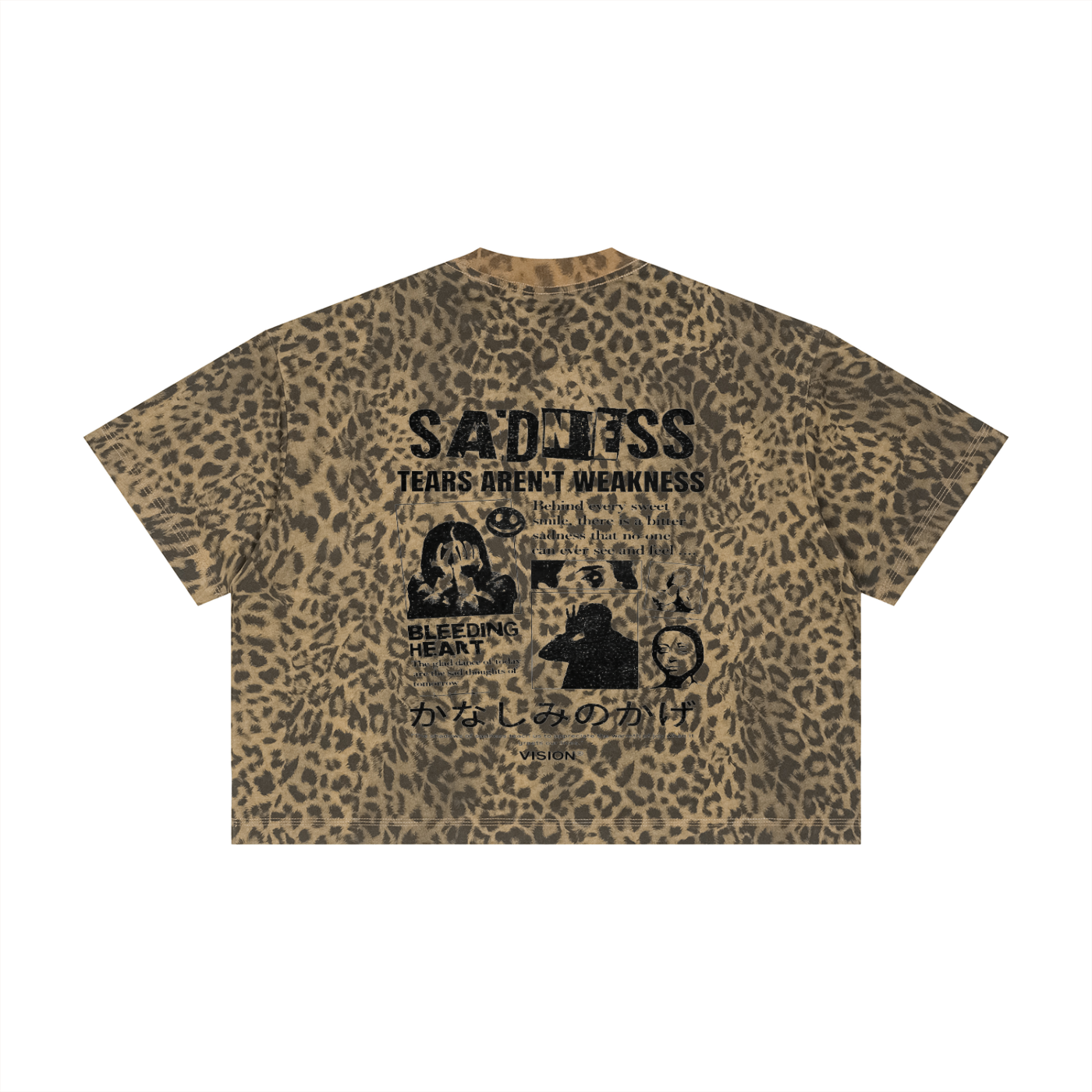 Unisex Leopard Print Boxy T-Shirt