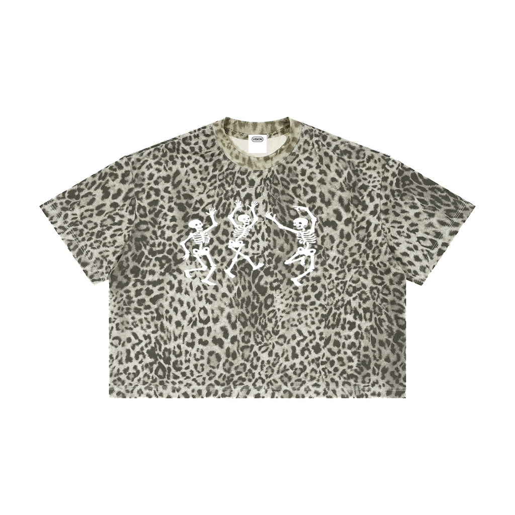Unisex Leopard Print Boxy T-Shirt