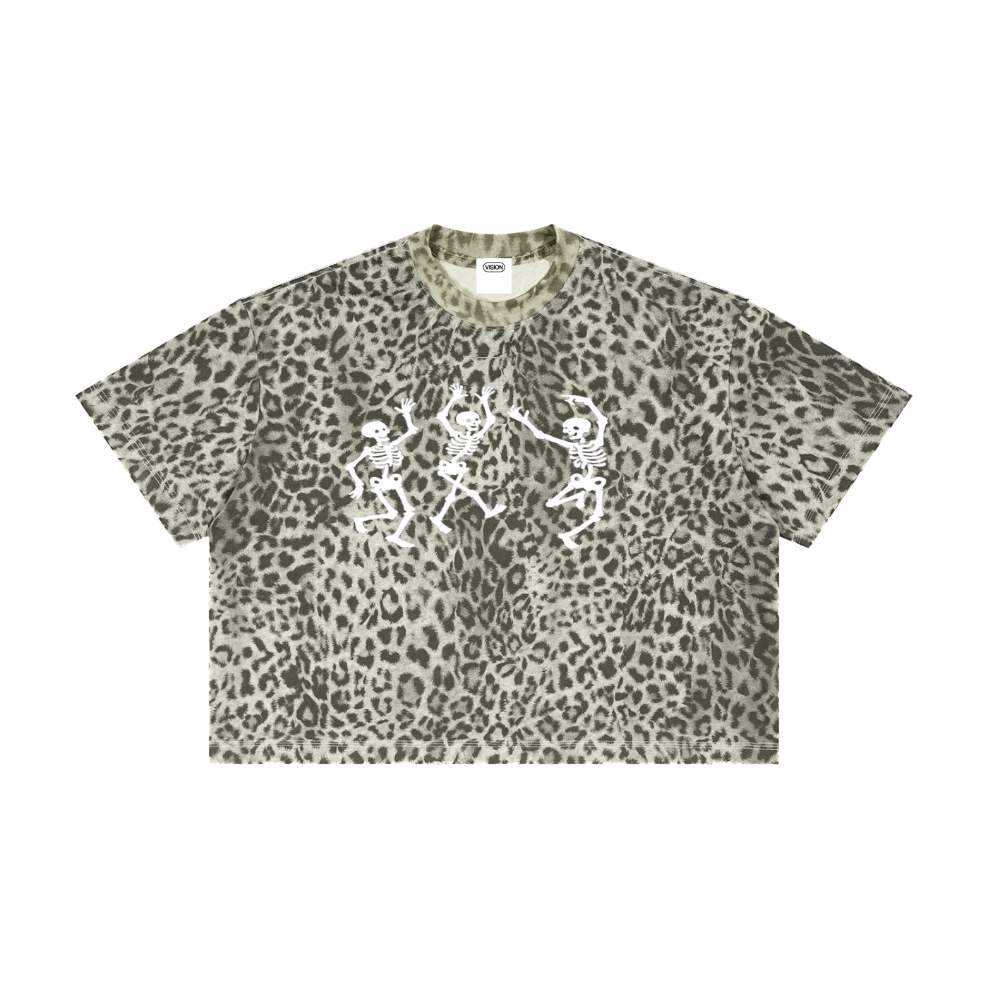 Unisex Leopard Print Boxy T-Shirt