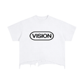 Vintage Wash Boxy Distressed Hem T-Shirt