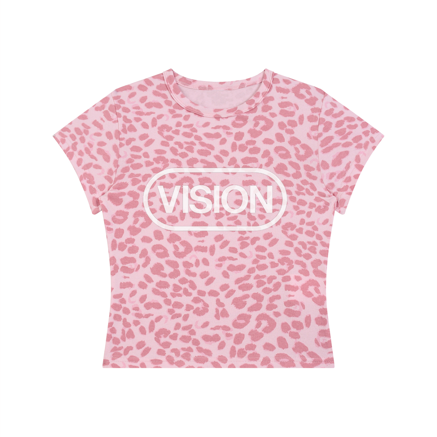 Women’s Leopard Print Crop T-Shirt