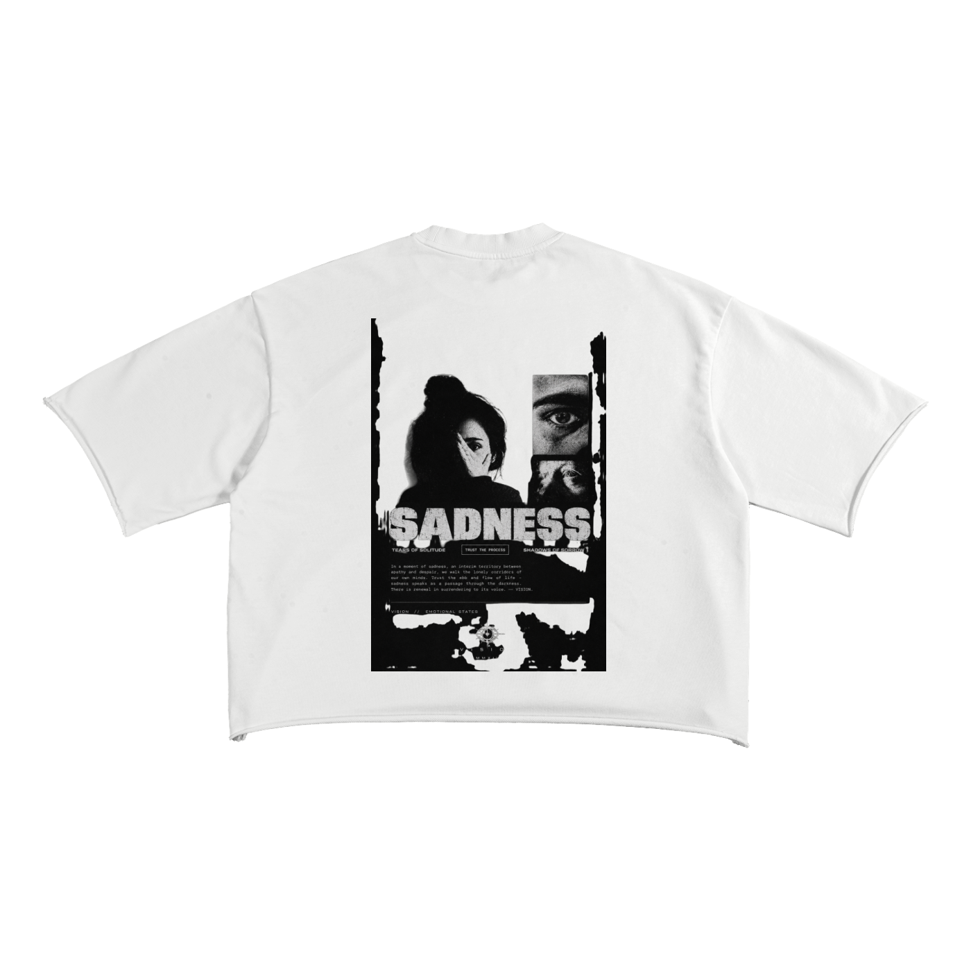 French Terry Raw Edge T-Shirt