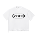 Snow Wash Raw-Hem Boxy T-shirt