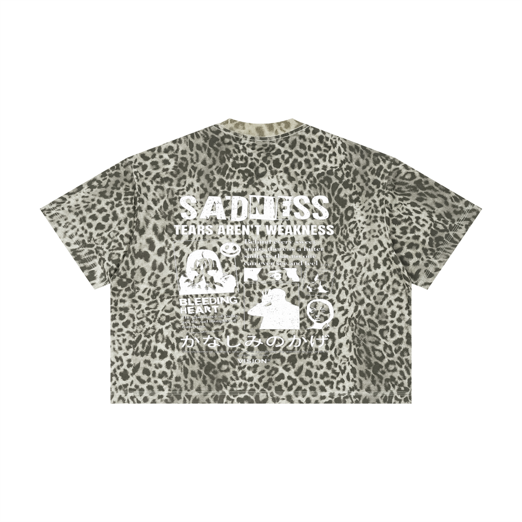 Unisex Leopard Print Boxy T-Shirt