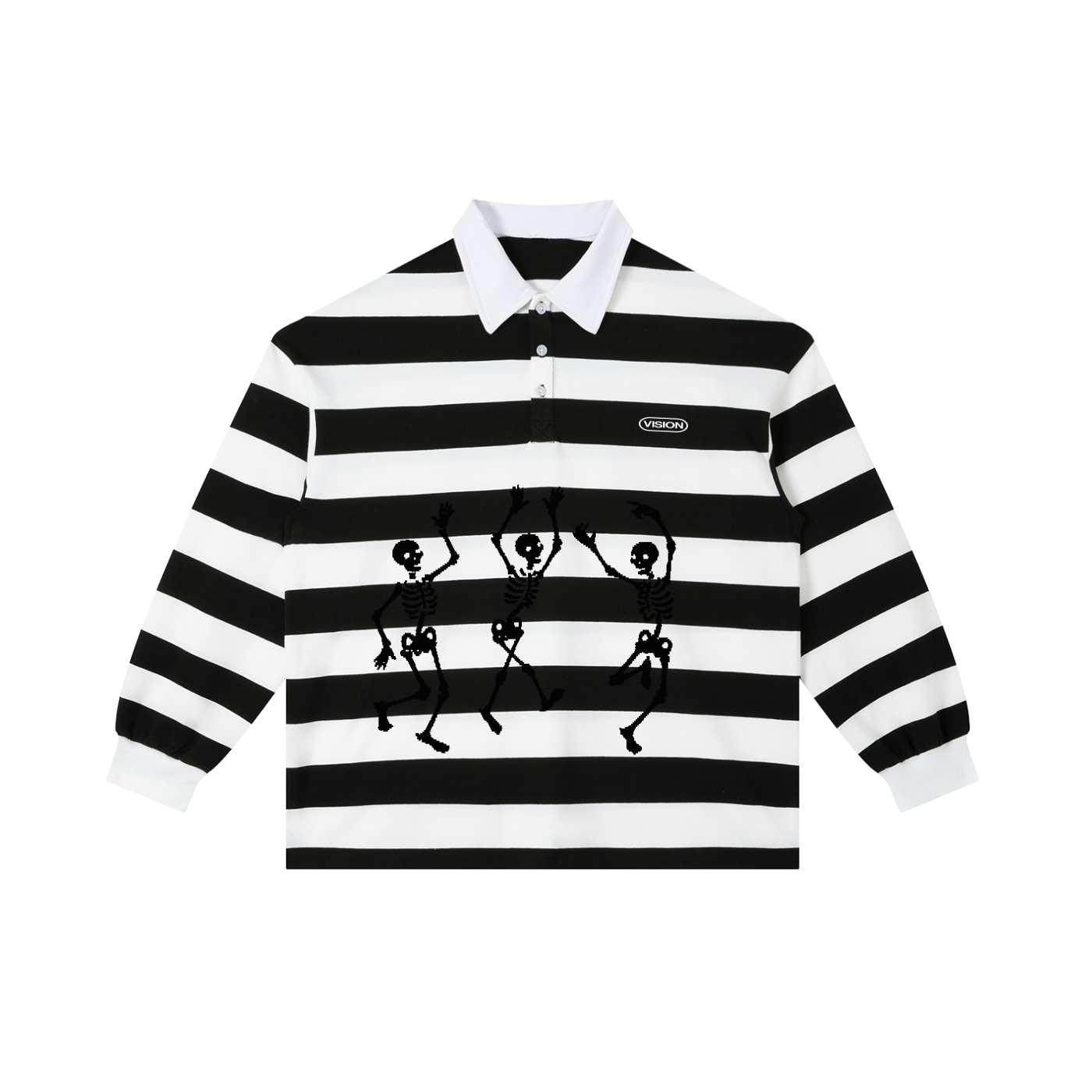 Color Block Stripe Polo Shirt