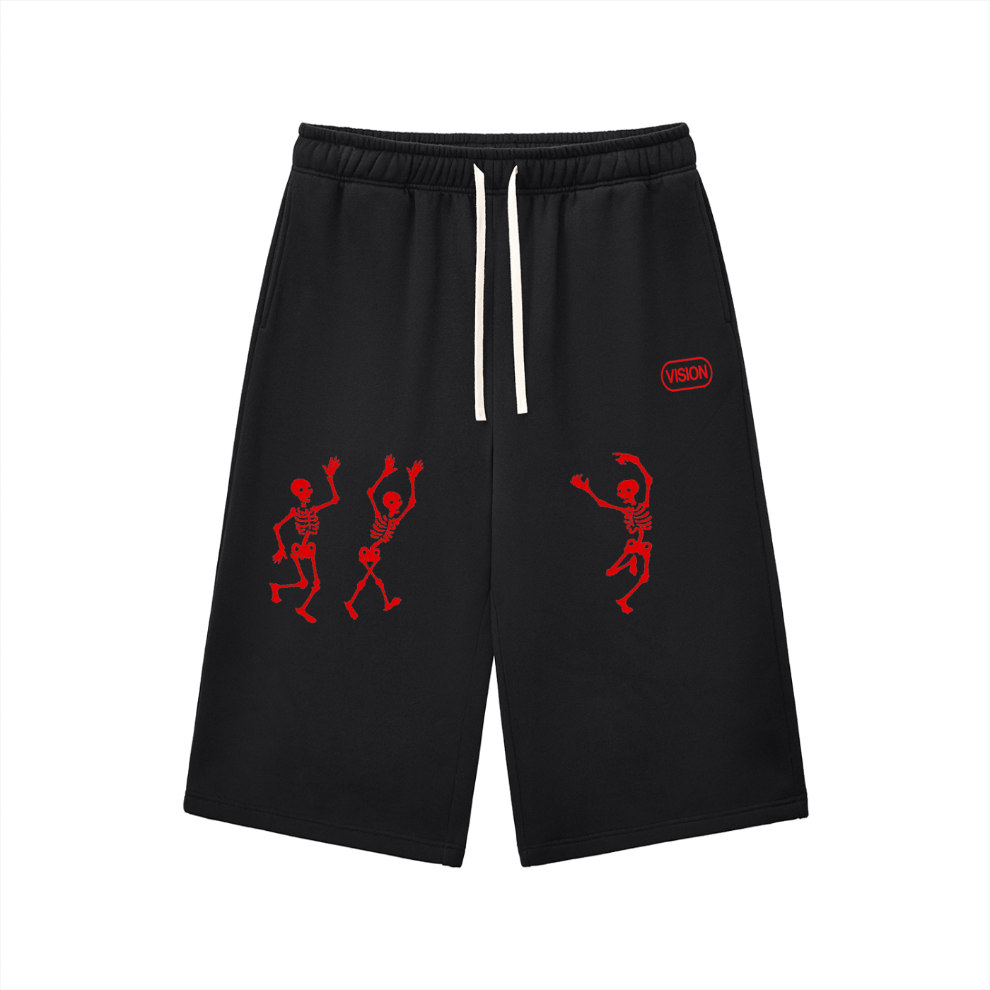Relaxed Drawstring Three-quarter Sweatpants